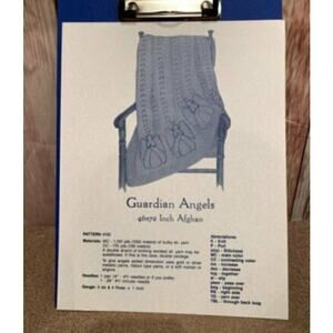 1997 Country's Child 130 Terry Preisner Guardian Angels Afghan Knitting Pattern